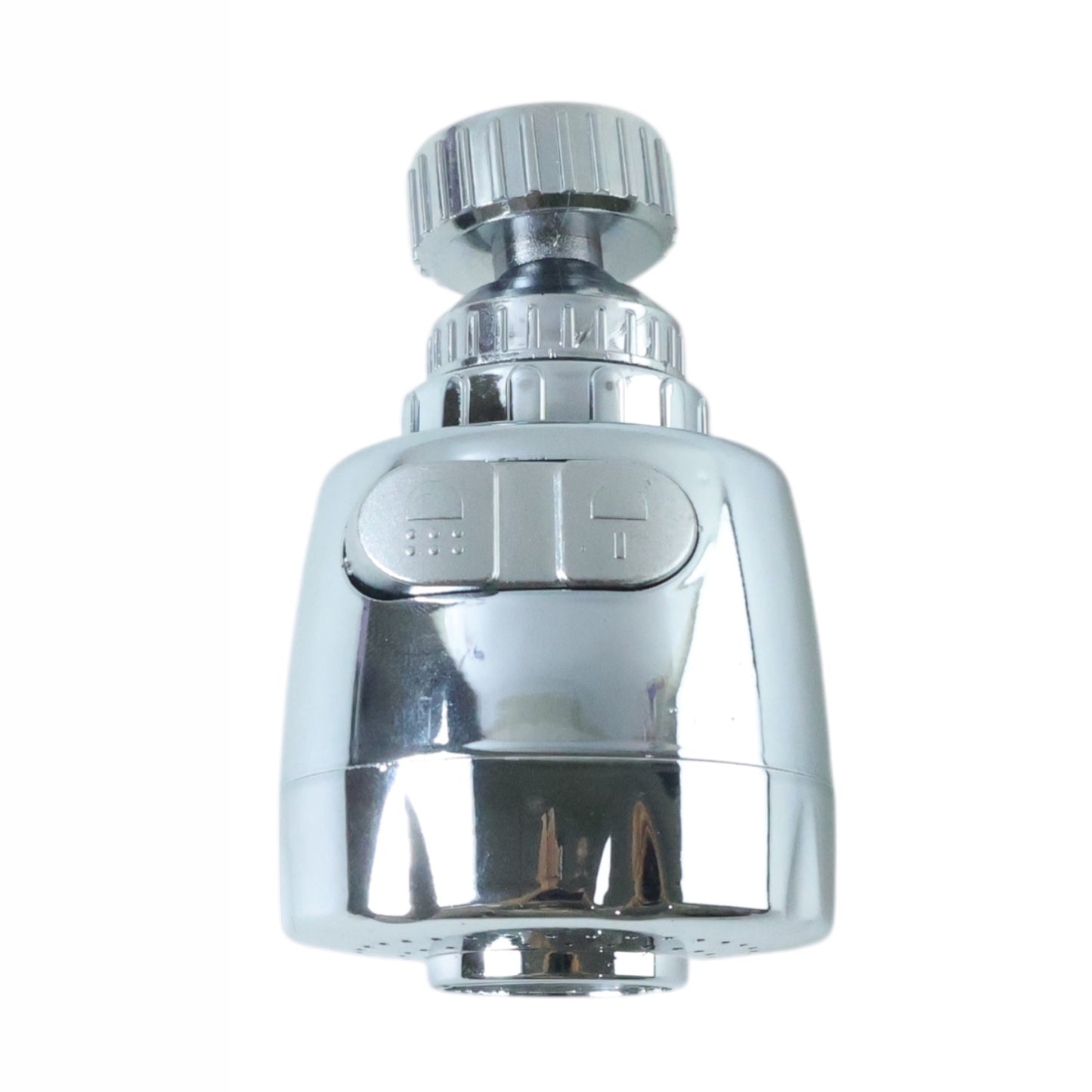 Wukusy 360-degree rotating faucet water-saving tap aerator installed on a kitchen sink for efficient water flow.