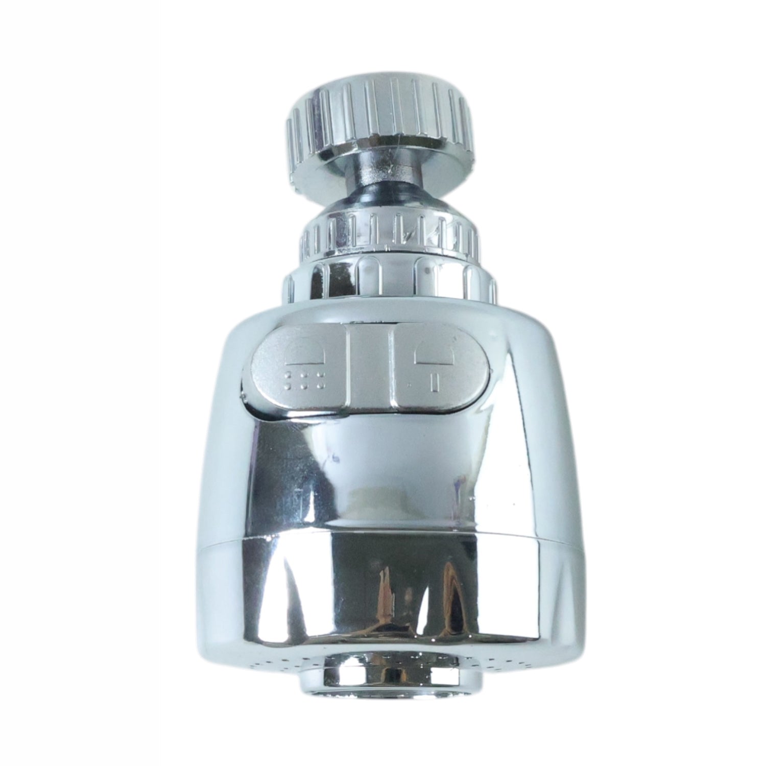 Wukusy 360-degree rotating faucet water-saving tap aerator installed on a kitchen sink for efficient water flow.