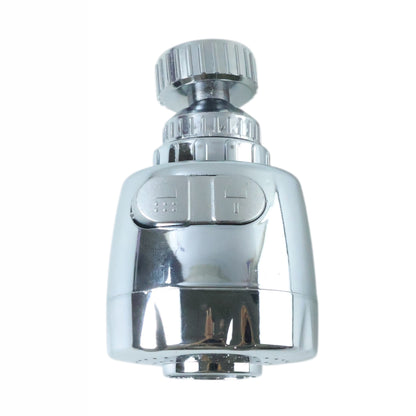 Wukusy 360-degree rotating faucet water-saving tap aerator installed on a kitchen sink for efficient water flow.