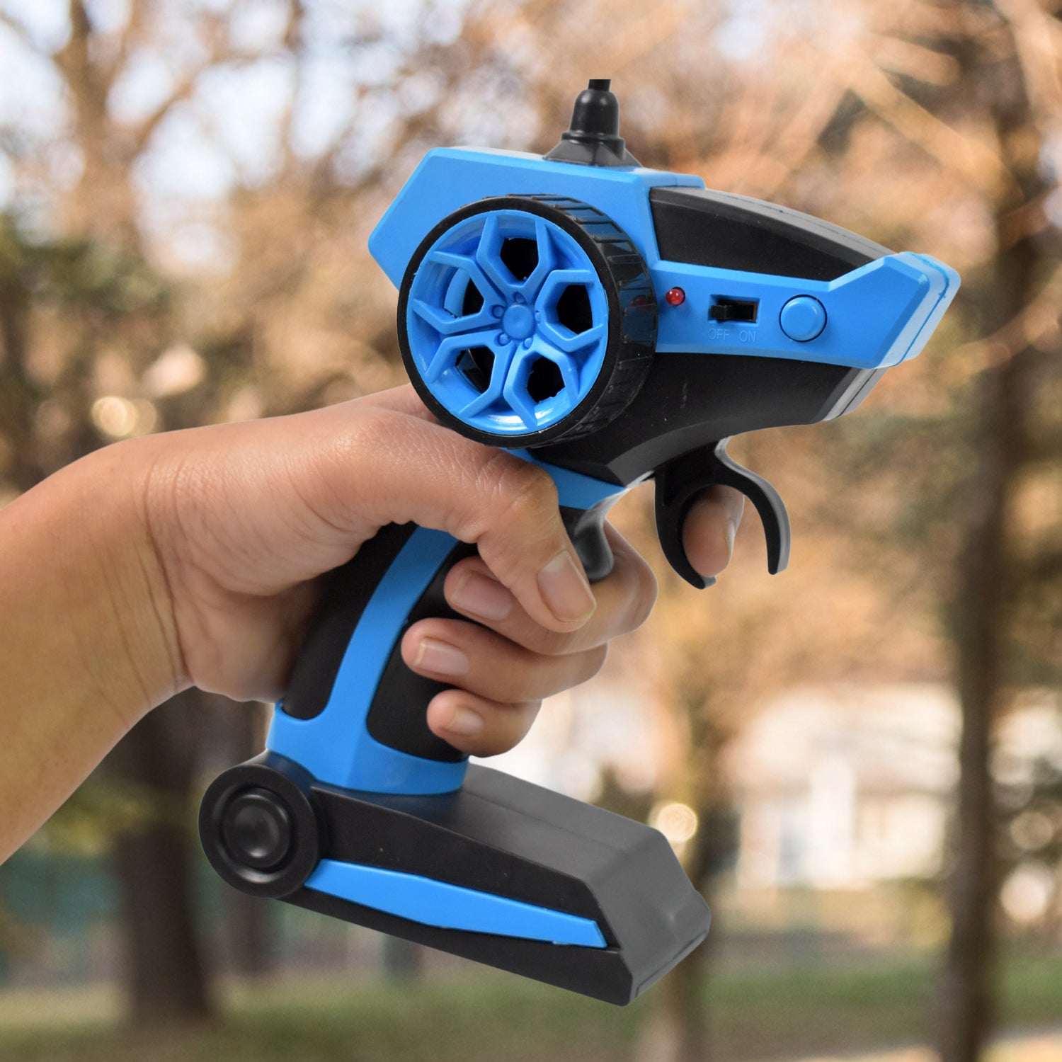 Wukusy Rock Climber Car with 8 wheels, remote control, and rugged design for outdoor climbing play, battery not included.