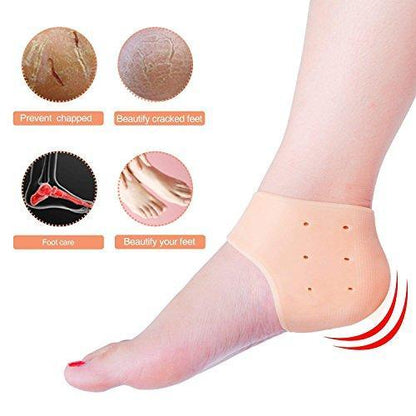 Wukusy 339 moisturizing silicone gel for dry, cracked heels in multicolor, softening and repairing heel skin.