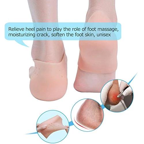 Wukusy 339 moisturizing silicone gel for dry, cracked heels, multicolour, softening and repairing skin.