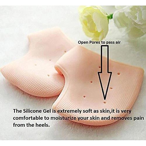 Wukusy 339 moisturizing silicone gel for dry, cracked heels, featuring multicolour design for skin softening and heel repair.
