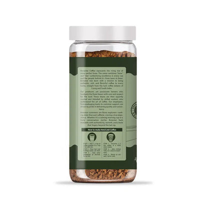 Brewstar espresso coffee in a 100g package, ideal for coffee pots, with the brand number 34136.