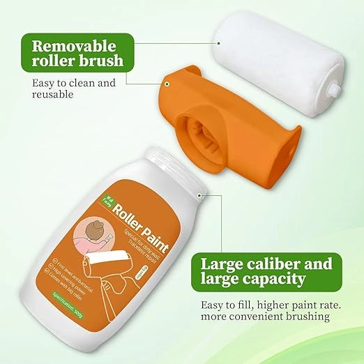 White wall repair roller paint from 34774 for patching and touch-ups on interior walls, ideal for smooth, seamless wall repairs.
