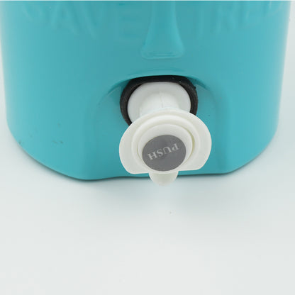Wukusy insulated plastic water jug with sturdy handle and tap, 3000 ml capacity, ideal for camping and home water storage.