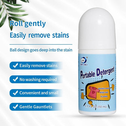 Wukusy 7933 Clothes Stain Remover Bead and Emergency Stain Rescue Roller-ball for natural fabrics, removing oil and stains easily.