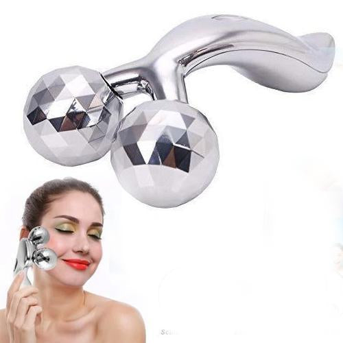 Wukusy 370-3D roller face massager with textured rollers for skin relaxation and facial massage therapy.