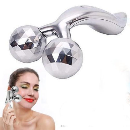 Wukusy 370-3D roller face massager with textured rollers for skin relaxation and facial massage therapy.