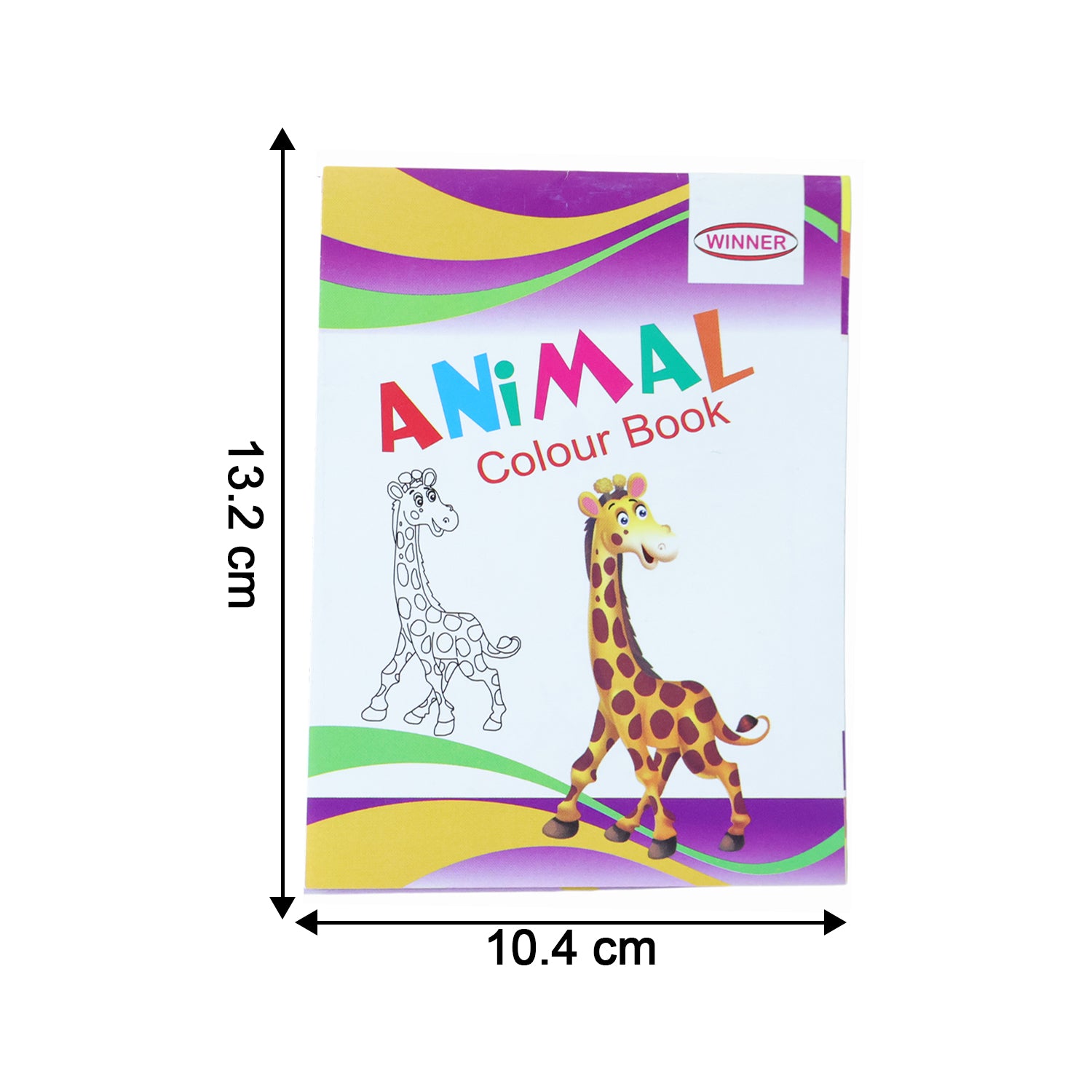 Wukusy kids animal theme coloring book set with five mix color books featuring playful animal illustrations for children.