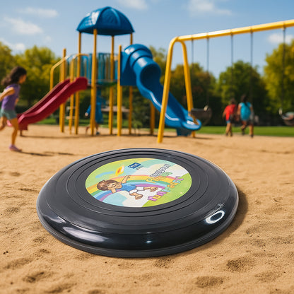 Wukusy Funwoods small outdoor flying disc toy for throw and catch games, made of durable plastic, suitable for kids and outdoor play