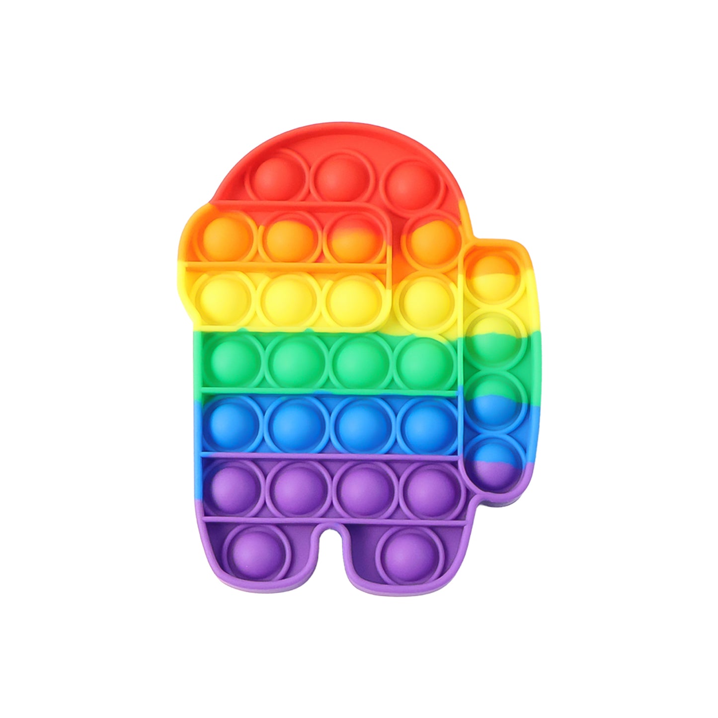 Wukusy Premium Astronaut Silicone Pop It Fidget Toy featuring colorful astronaut design for sensory play and stress relief
