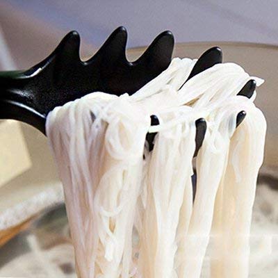 Set of six Wukusy heat-resistant non-stick kitchen spoon tools with ergonomic handles, ideal for cooking and food preparation.
