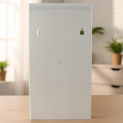 Wukusy wall-mounted rotating bathroom mirror cabinet, 22x42 cm, with mirrored door and interior storage for bathroom organization