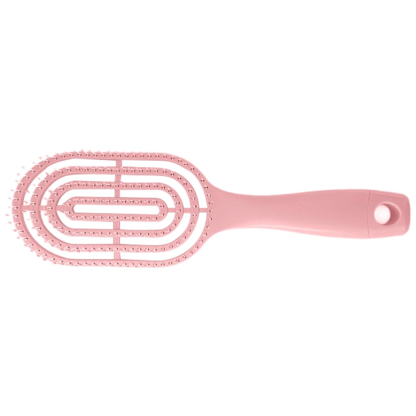 Wukusy curved vented styling massage hair brush with detangling comb, suitable for men and women, shown in close-up.