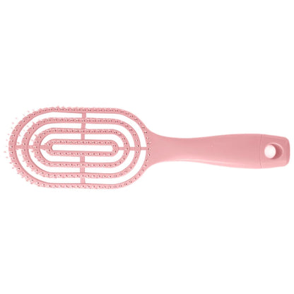 Wukusy curved vented styling massage hair brush with detangling comb, suitable for men and women, shown in close-up.