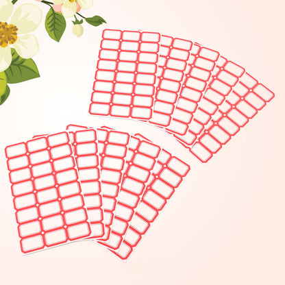 Wukusy multipurpose blank label sticker sheets pack of 10, office use, with rectangular adhesive labels on paper sheets