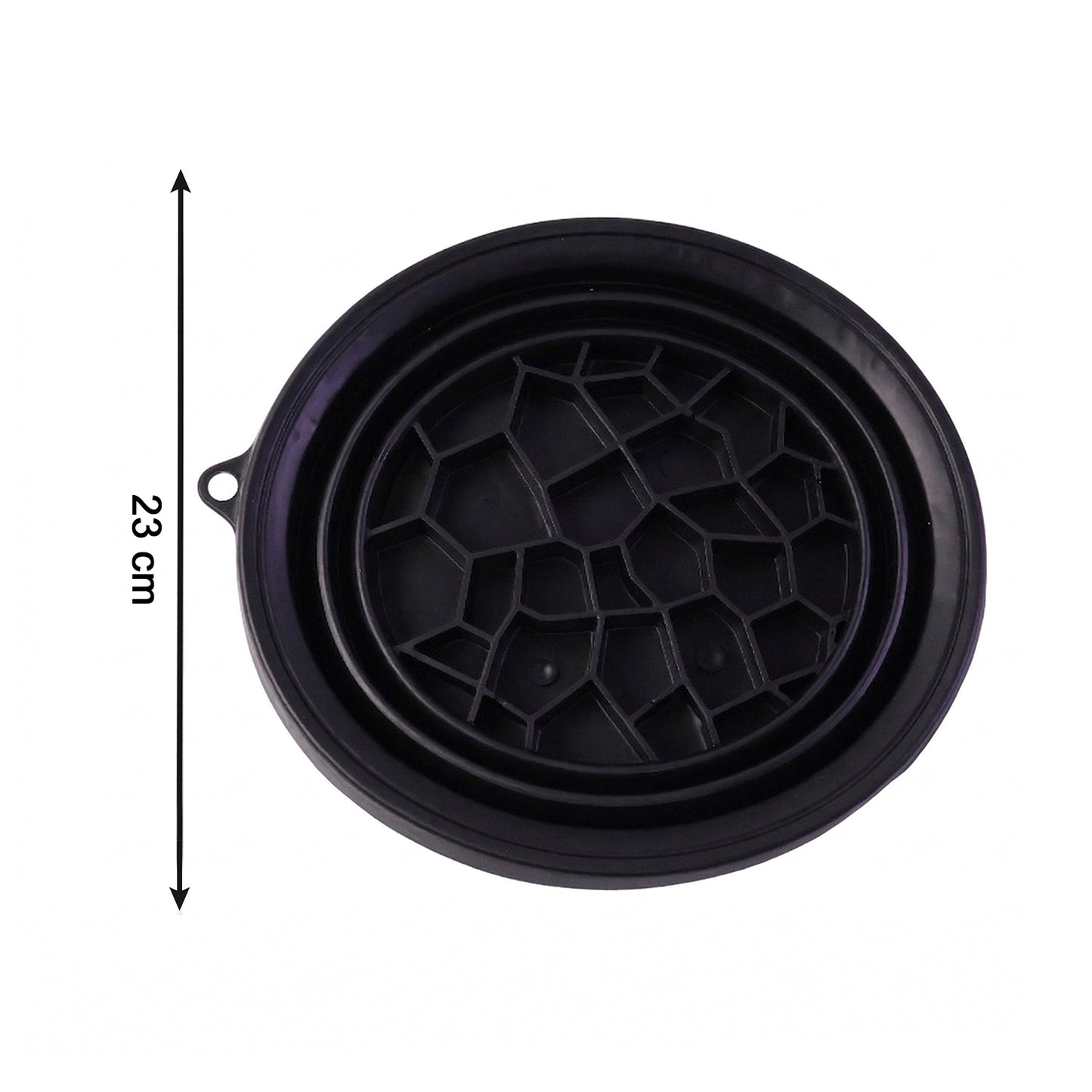 Wukusy facial ice bowl for skin care and ice therapy, cooling mold for face, made of clear plastic, with a lid and ice cubes inside.