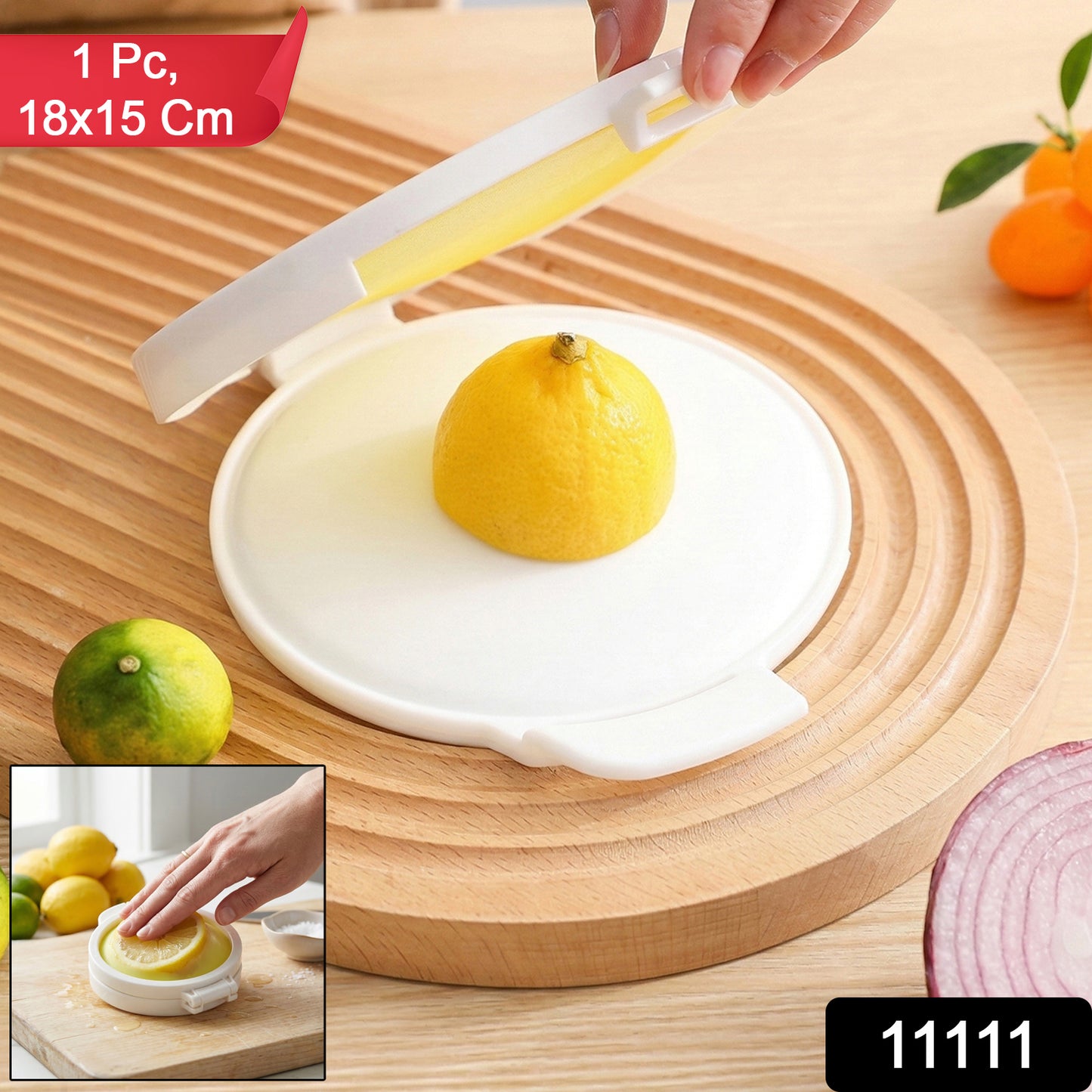 Wukusy round food saver storage container with lid, 18x15 cm, used for keeping leftovers fresh in the kitchen.