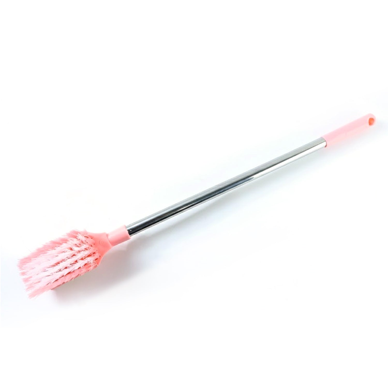 Wukusy long handle toilet cleaning brush with ergonomic handle and durable bristles for effective bathroom cleaning.