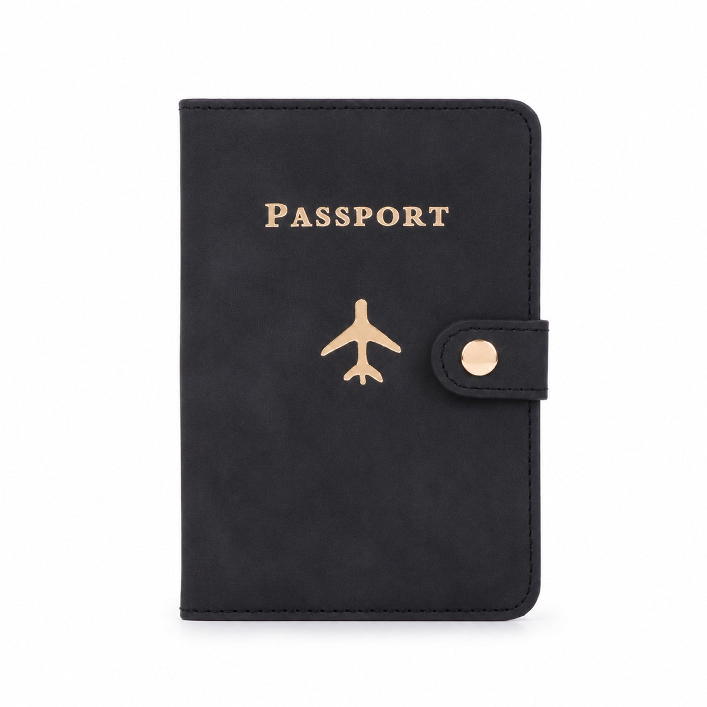 Wukusy mix travel passport holder wallet with multiple compartments for documents and cards, in a sleek, compact design.