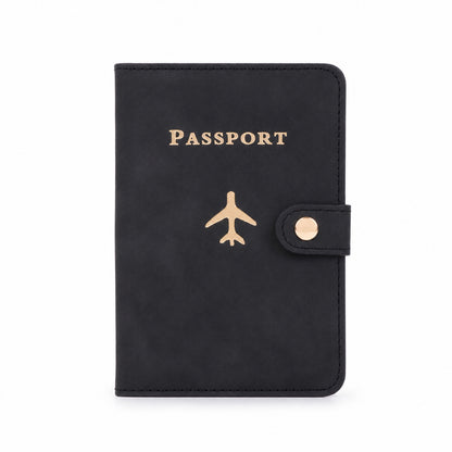 Wukusy mix travel passport holder wallet with multiple compartments for documents and cards, in a sleek, compact design.