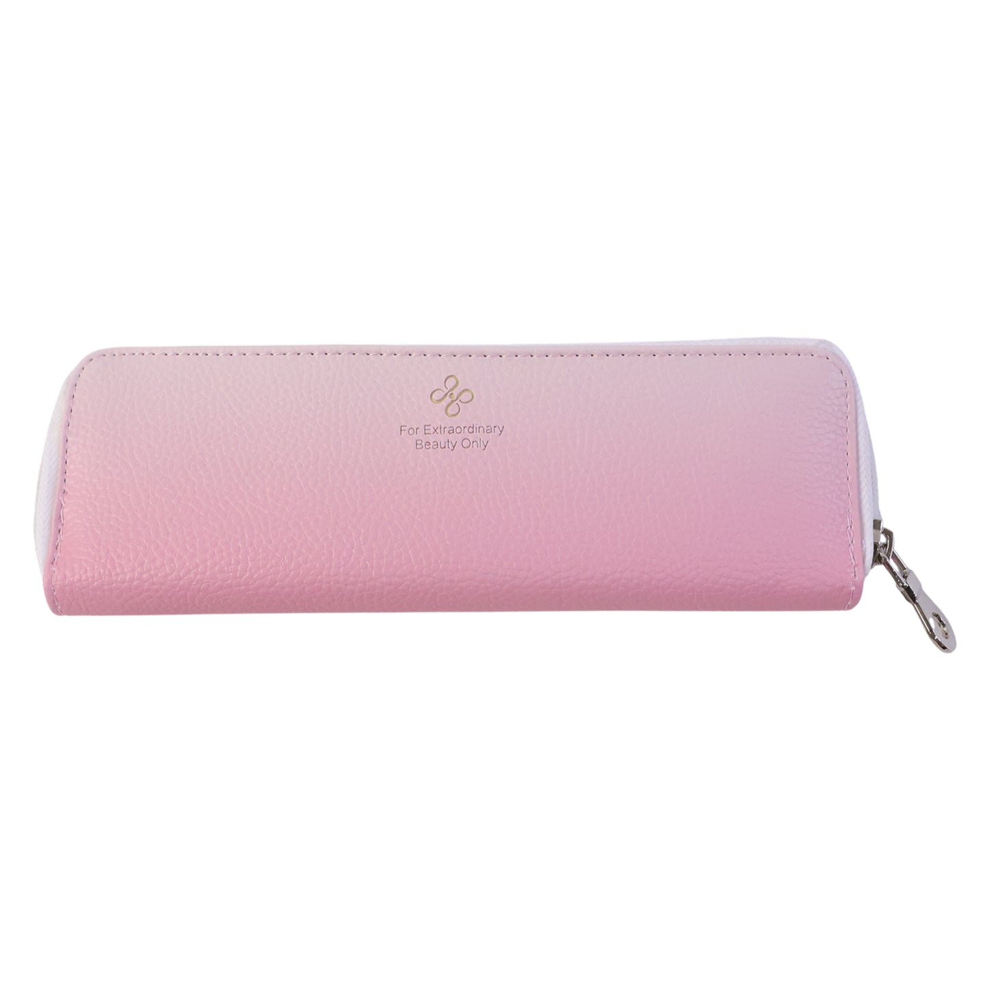 Wukusy premium makeup brush storage pouch with zip closure, showcasing a sleek, black fabric design for organizing cosmetic brushes.