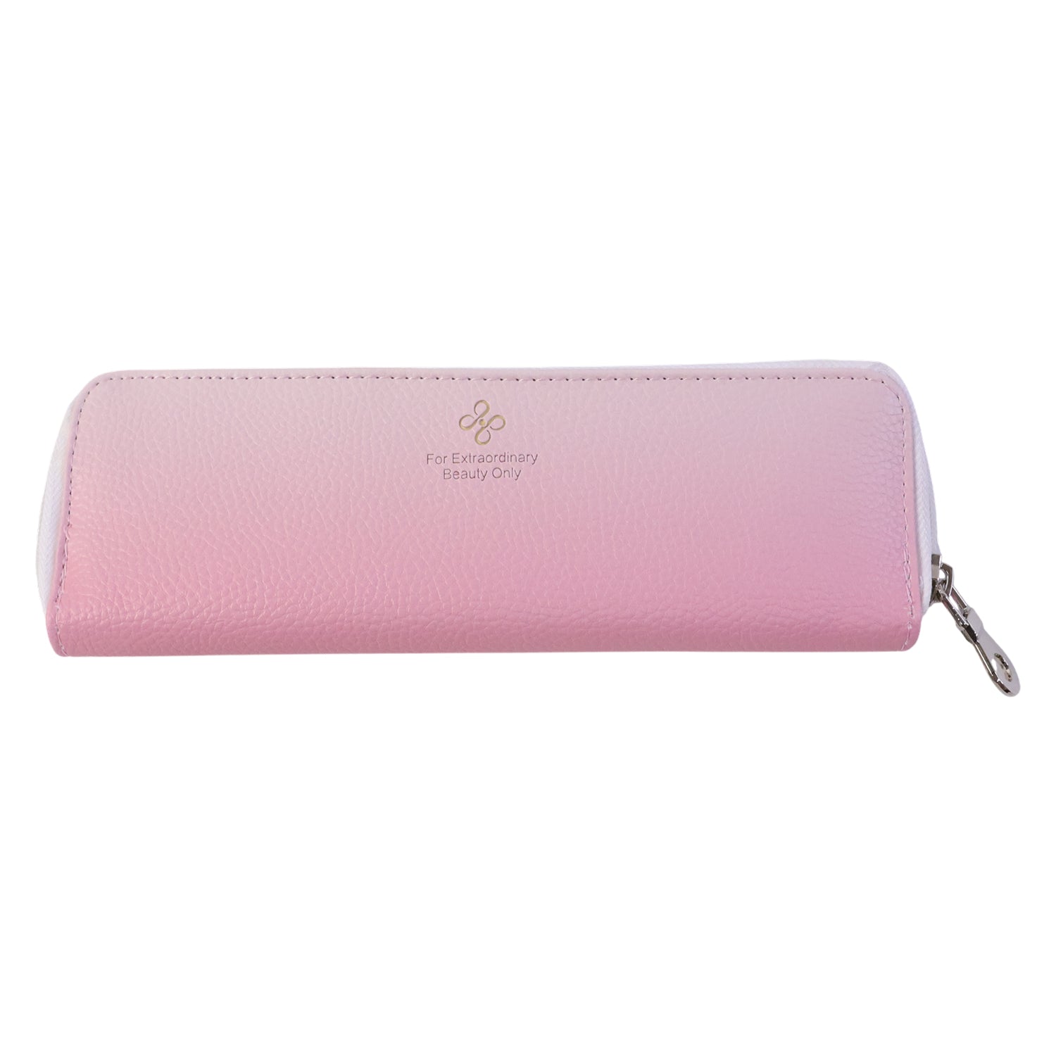 Wukusy premium makeup brush storage pouch with zip closure, showcasing a sleek, black fabric design for organizing cosmetic brushes.