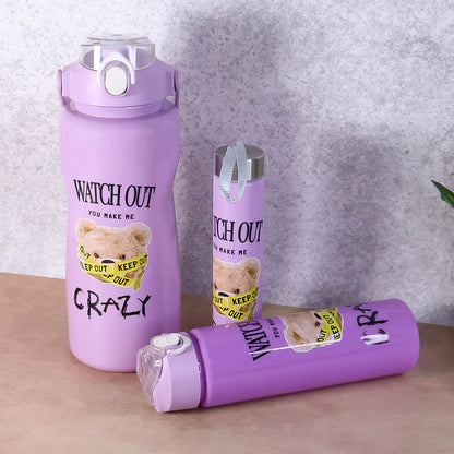 Set of Wukusy premium water bottles in 2000ml, 900ml, and 300ml sizes, made for home improvement and hydration.