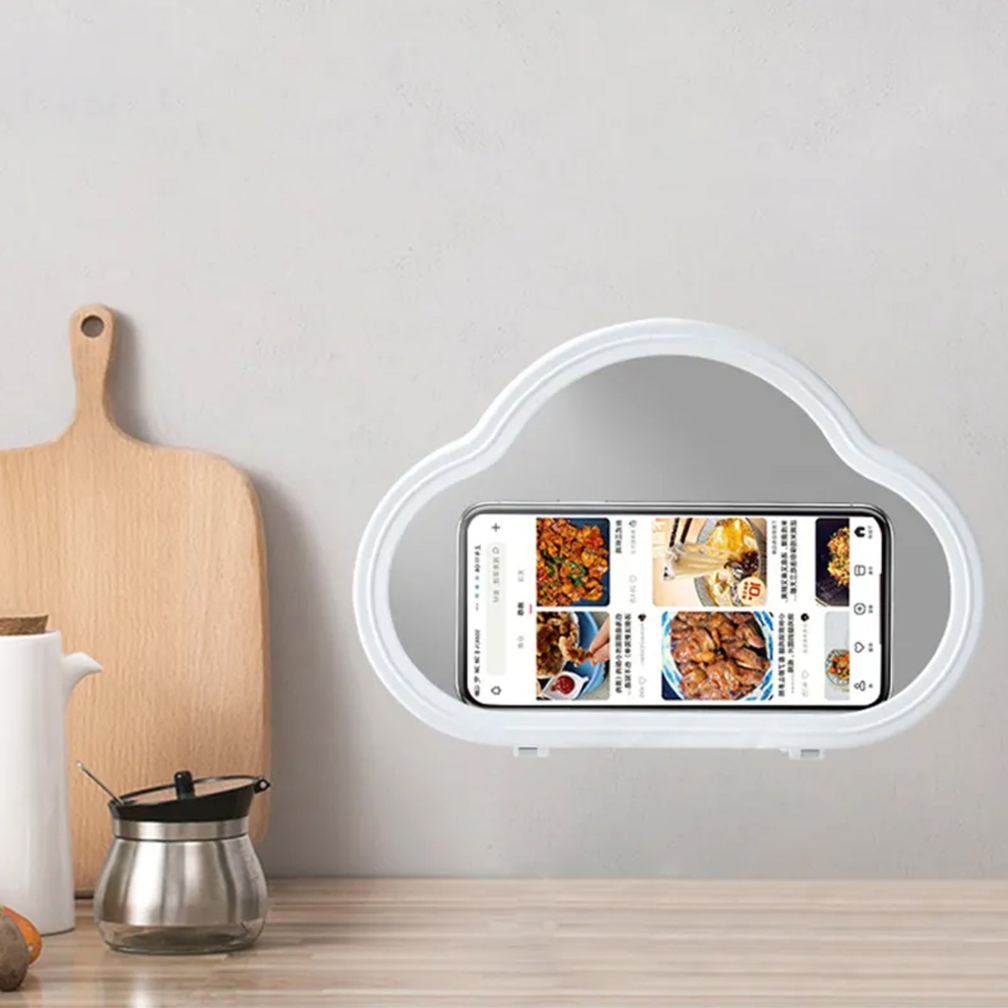 Orange waterproof smartphone stand case by Wukusy, designed for mobile protection and convenience in mobile accessories.
