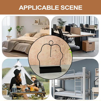Wukusy mosquito coil holder stand in black, designed for safe and convenient mosquito coil use, featuring a compact, sturdy design.