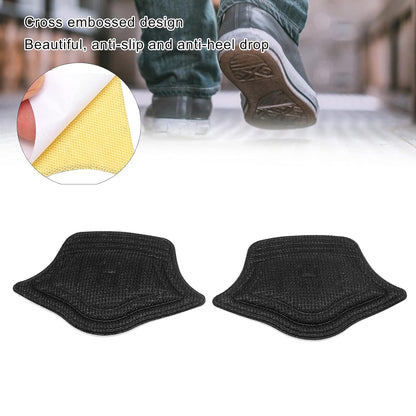 Wukusy travel heel cushion pads, protective shoe insoles, shown in a pair for added comfort and shock absorption.