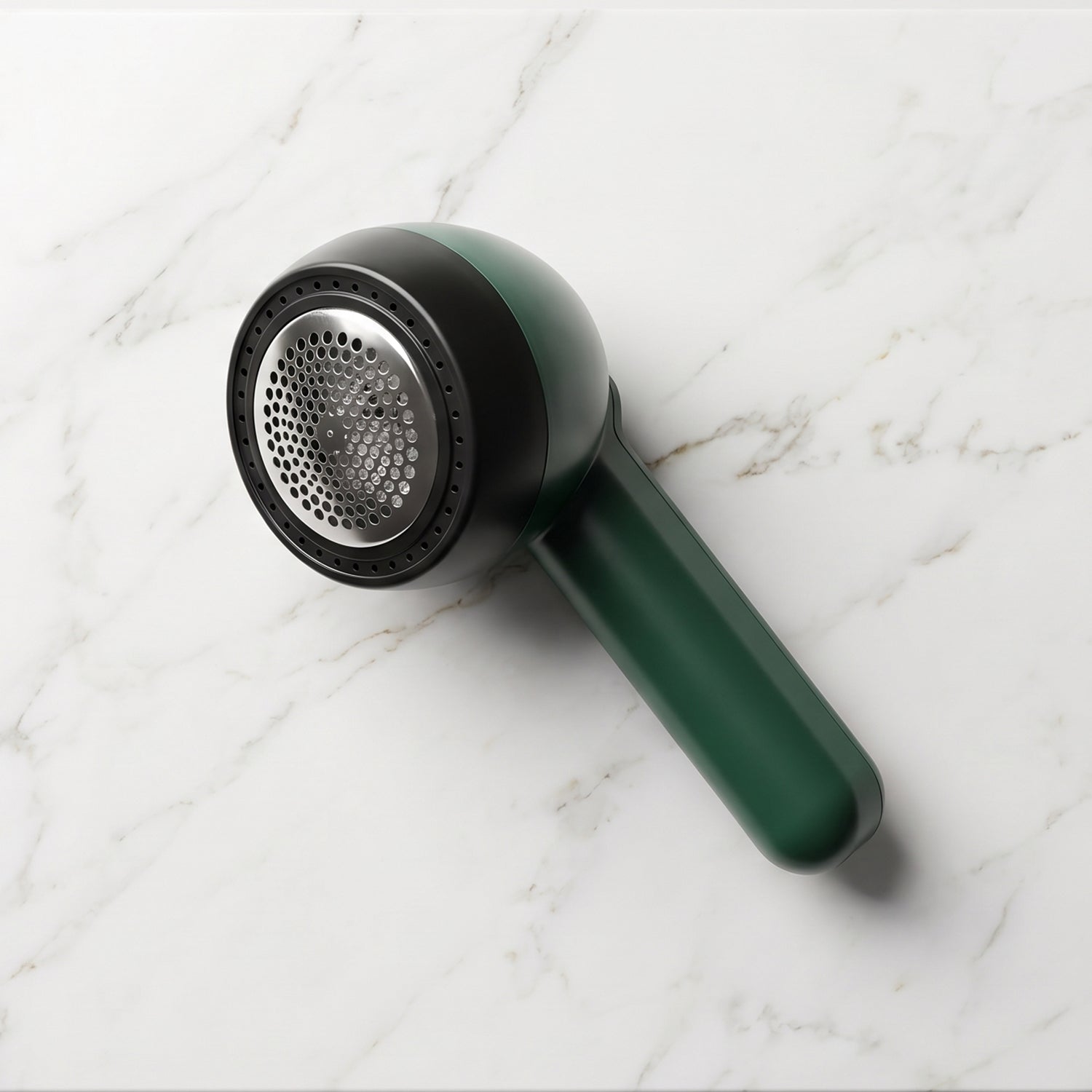 Wukusy rechargeable electric lint remover with cleaning brush, handheld device for removing lint and fuzz from clothing and fabrics.