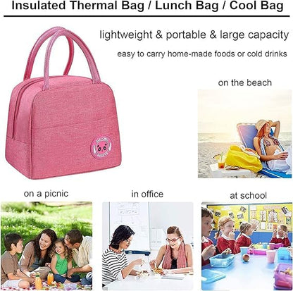 Insulated lunch bag for office, kids, and travel by Drpshippr, featuring a colorful, durable design for keeping food fresh.