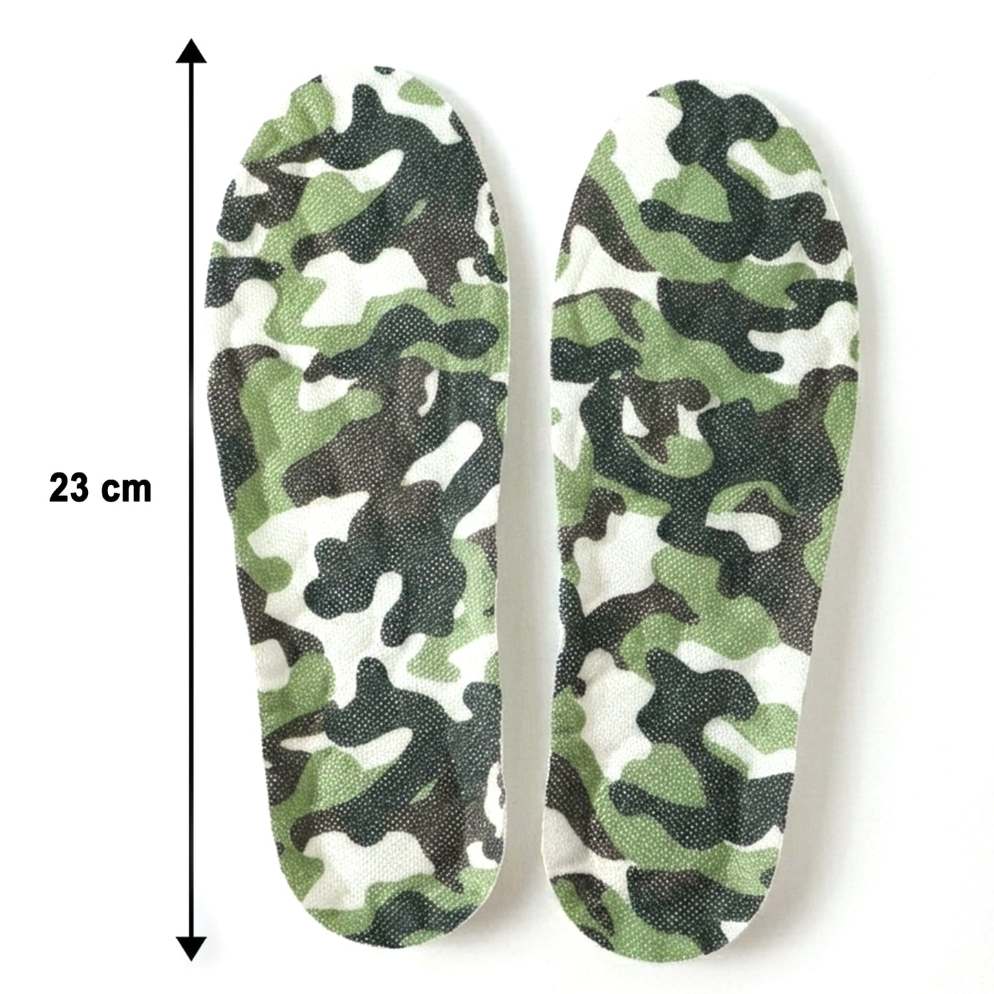 Wukusy lightweight printed foot insoles for daily use, size 35-36, showing cushioned insole with colorful printed design.