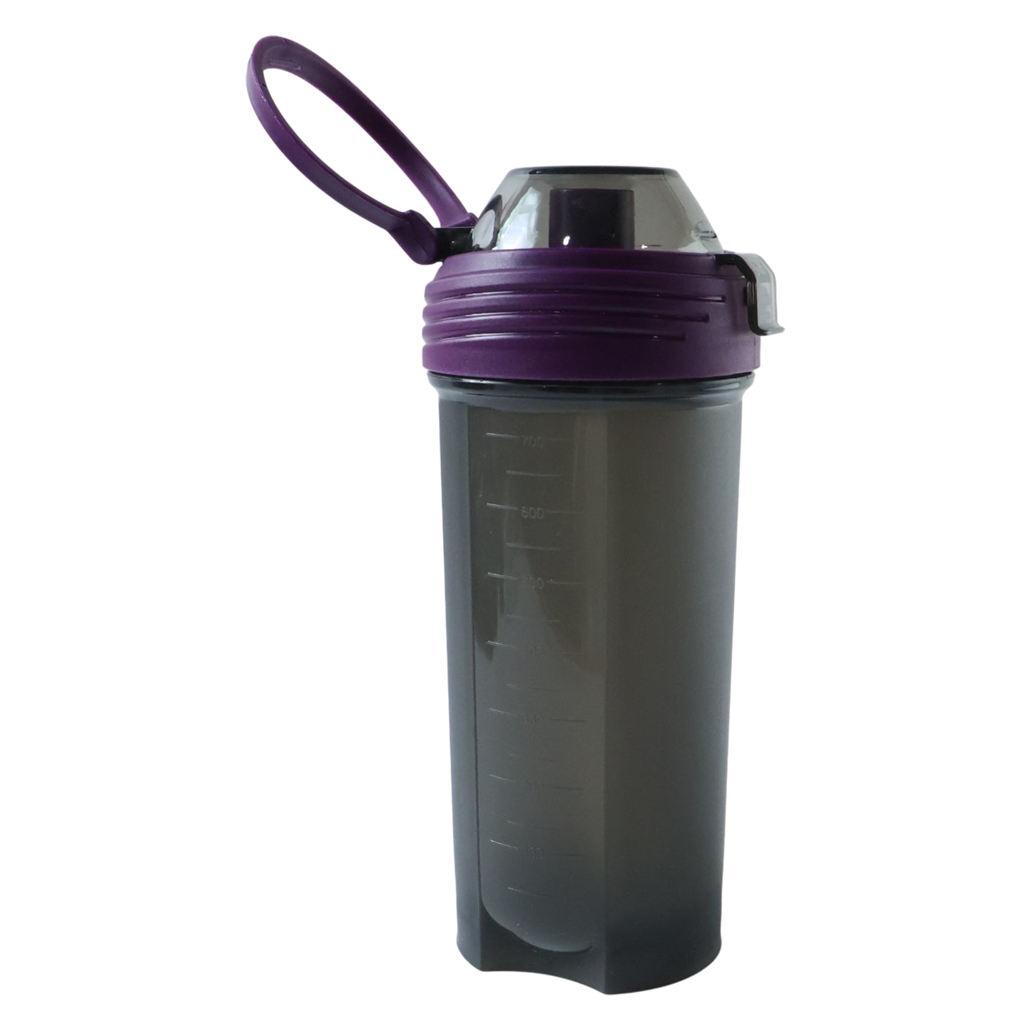 Wukusy 700ml multipurpose protein shaker bottle with secure lid and mixing ball, suitable for smoothies and workout drinks.