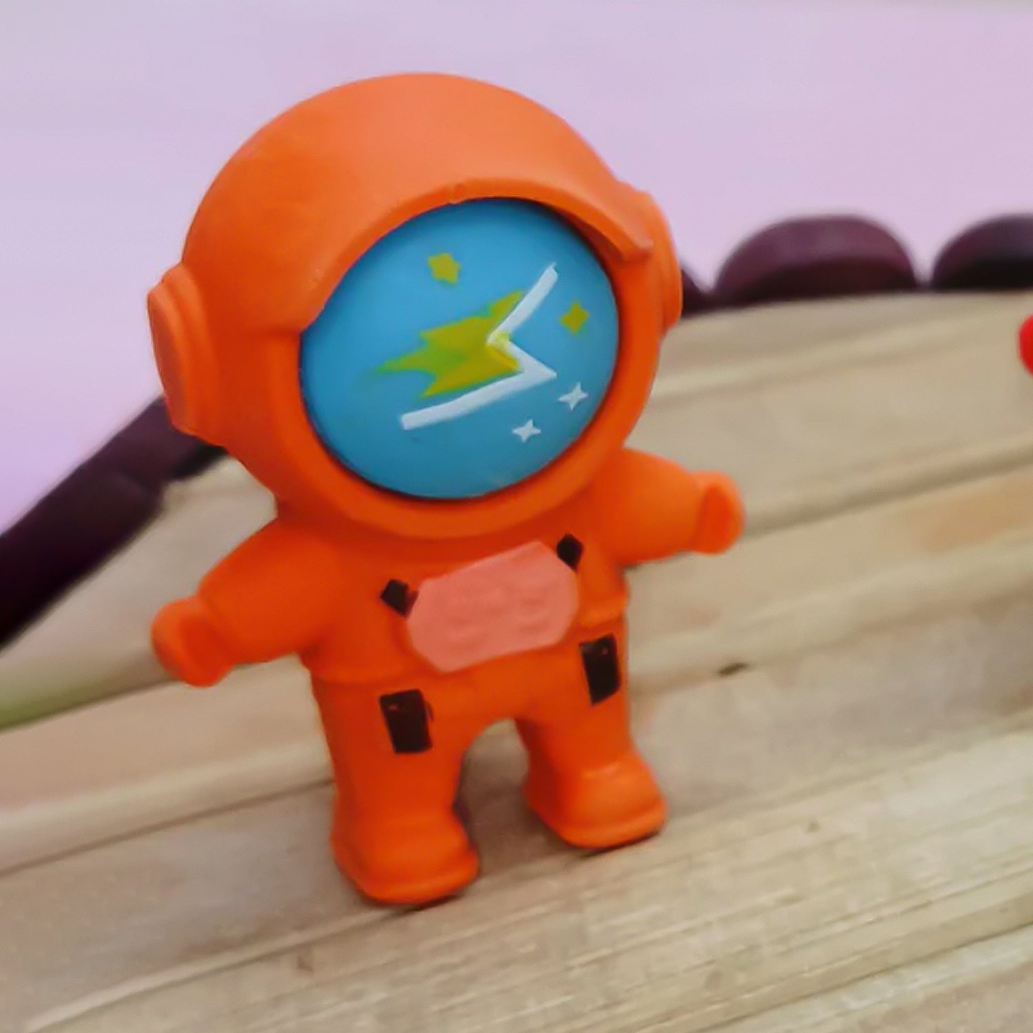 Wukusy astronaut space-themed pencil eraser featuring a cute astronaut design, ideal for office or school use.
