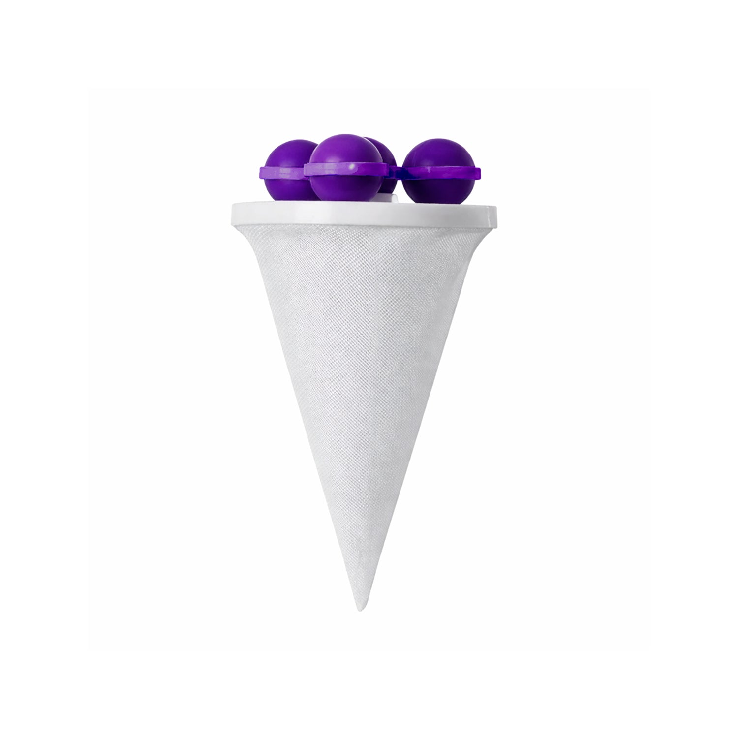 Wukusy reusable washing machine lint remover ball with mesh filter, large size, designed to trap lint and debris effectively.