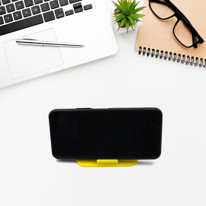 Wukusy Virgin Mobile accessories universal pyramid-shaped desktop holder for mobile phones, car dashboard, and office use.