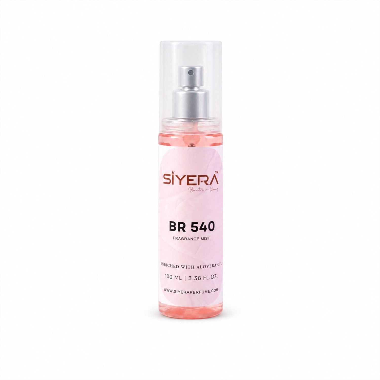 Wukusy Aloe Vera Fragrance Mist Body Spray, 100ml, with soothing aloe vera gel, shown in a clear spray bottle with floral accents.