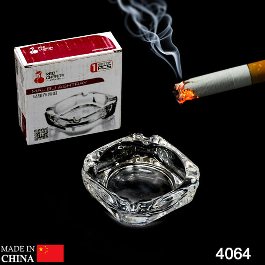 Wukusy Brunswick crystal glass cigar ashtray with round shape, suitable for home or outdoor decor, indoor tabletop accessory