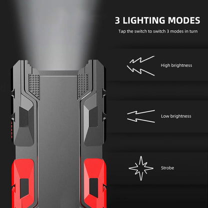 Wukusy rechargeable mini LED flashlight with power bank, three modes, compact design for home improvement and outdoor use