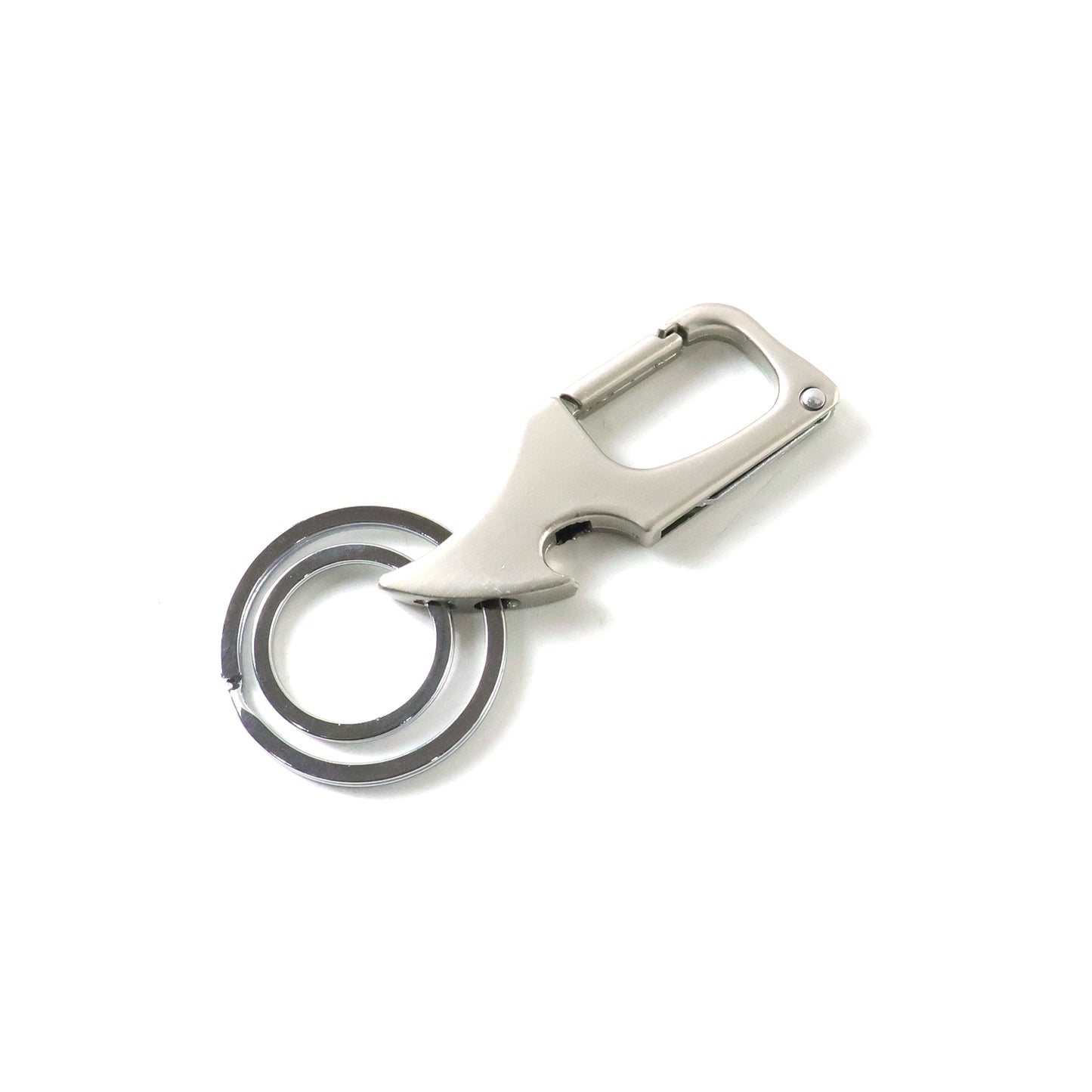 Wukusy premium heavy duty keychain with dual rings, durable metal key holder for secure key organization and easy access.