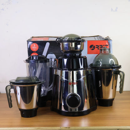 Wukusy Orbit heavy duty 1 Hp mixer grinder with four multipurpose jars for home kitchen use, powerful and durable appliance