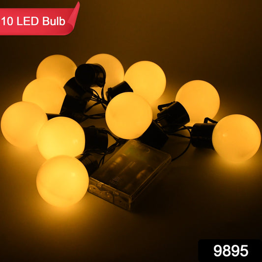Wukusy 10 LED string lights with battery pack, battery not included, ideal for decorative lighting and home accents.