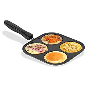 Aluminium multi snack maker appam maker in standard size, designed for preparing various snacks with a non-stick surface.