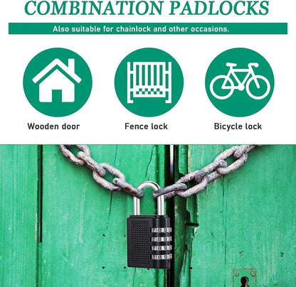 Stainless steel cycle lock with numbered combination, branded 4485, featuring a durable metal design for bicycle security.
