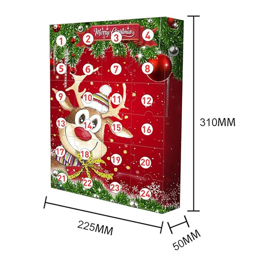 Red Christmas Tree Building Set by 4485, featuring rotation and music, perfect as festive holiday gift for children.