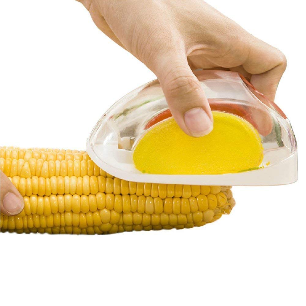 Plastic corn kernel stripper peeler from 4485, a grater and slicer tool for removing seeds and peeling corn efficiently.
