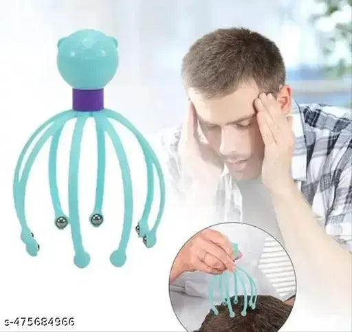Attractive head scalp massager from brand 4485 with ergonomic design for head pain relief and relaxing massage.